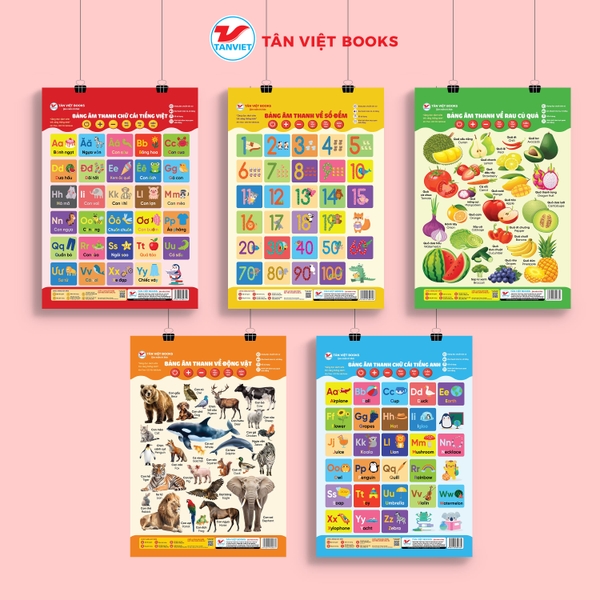 Combo 5 Bảng Âm Thanh Vui Nhộn - Nhiều Chủ Đề
