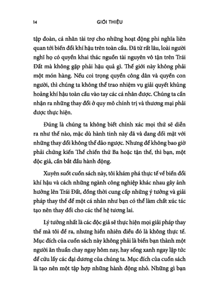 Khí Hậu Đang Biến Đổi Sao Chúng Ta Lại Không?