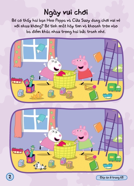 Sách tương tác - Cùng học cùng chơi với Peppa Pig Cuốn 5: Cuộc Sống Hạnh Phúc Của Peppa và George
