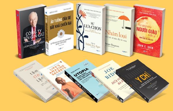 Combo 10 cuốn sách xuất sắc do NYT bình chọn: Công ty tôi gìn giữ, Ảo tưởng của sự bất khả chiến bại, Sự lựa chọn, Nhân loại, Tư duy người giàu gốc Á, Tâm tĩnh lặng, Life's...