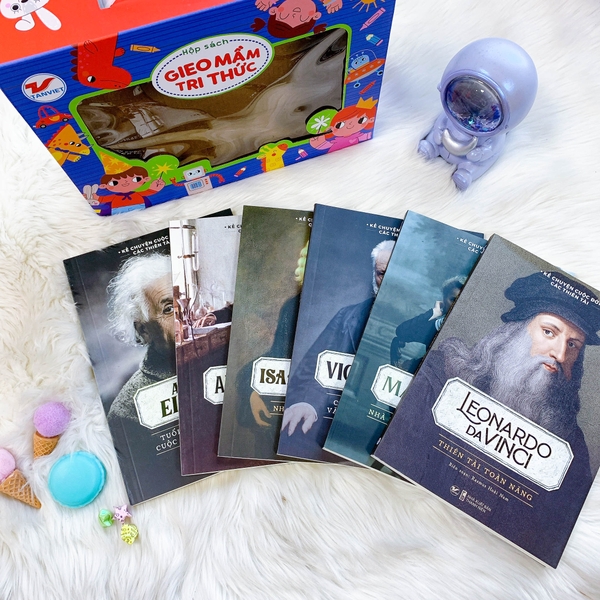 Hộp Sách Gieo Mầm Tri Thức - Kể Chuyện Cuộc Đời Của Các Thiên Tài (6 Cuốn)