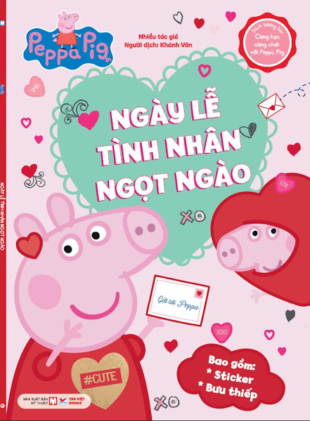 Sách tương tác - Cùng học cùng chơi với Peppa Pig Cuốn 2: Ngày lễ Tình nhân ngọt ngào
