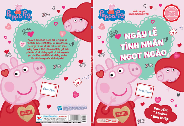 Sách tương tác - Cùng học cùng chơi với Peppa Pig Cuốn 2: Ngày lễ Tình nhân ngọt ngào