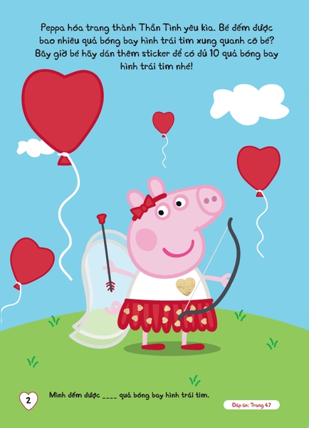 Sách tương tác - Cùng học cùng chơi với Peppa Pig Cuốn 2: Ngày lễ Tình nhân ngọt ngào