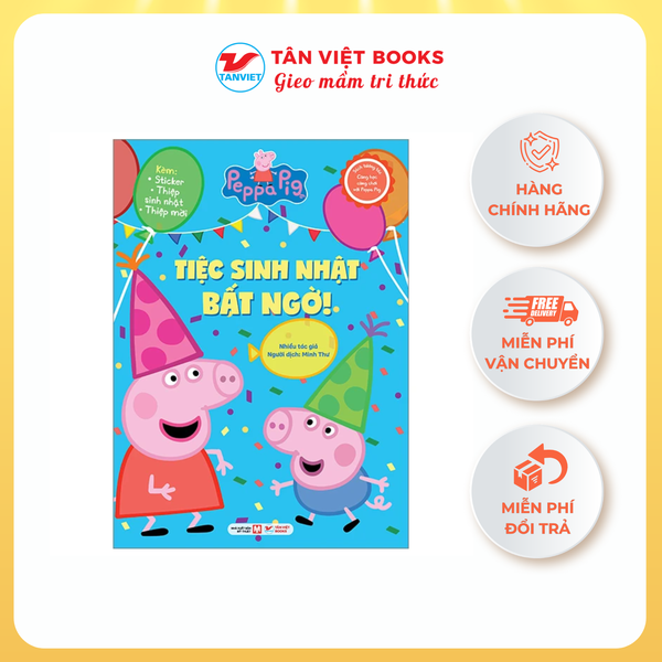 Sách tương tác - Cùng học cùng chơi với Peppa Pig: Cuốn 2 - Tiệc sinh nhật bất ngờ