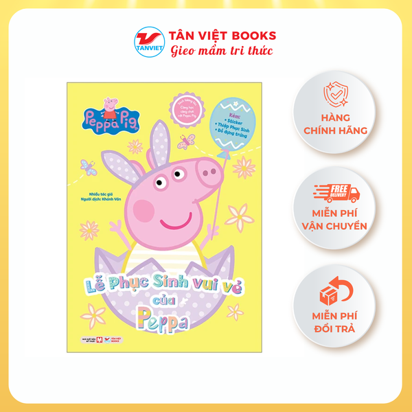 Sách tương tác - Cùng học cùng chơi với Peppa Pig: Cuốn 5 - Lễ Phục Sinh vui vẻ của Peppa