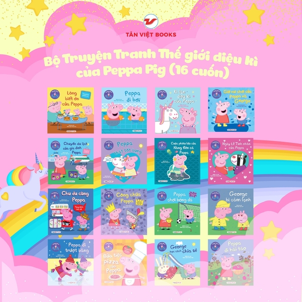 Bộ Truyện Tranh Thế giới diệu kì của Peppa Pig (16 cuốn)