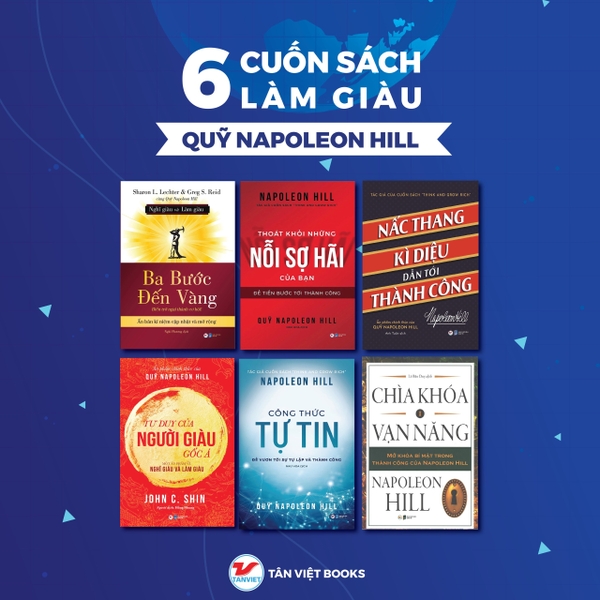 Combo 6 Cuốn Sách Làm Giàu Quỹ Napoleon Hill
