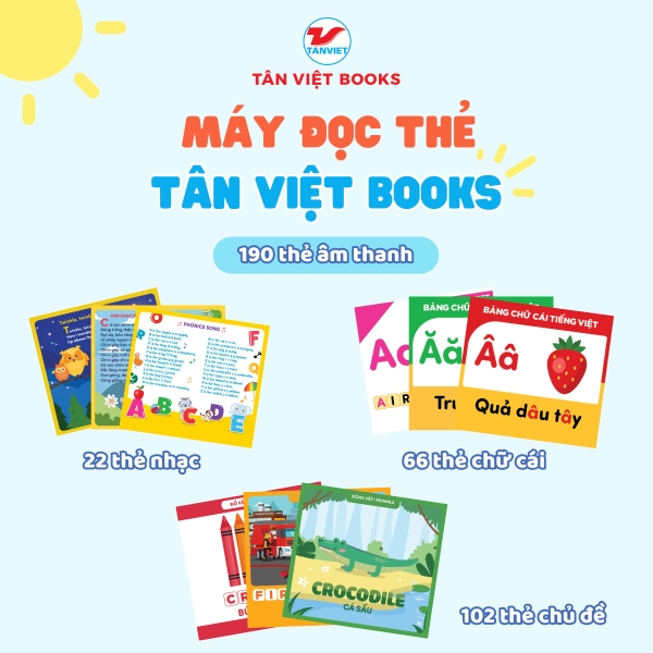 Máy Đọc Thẻ Tân Việt Books - Hồng