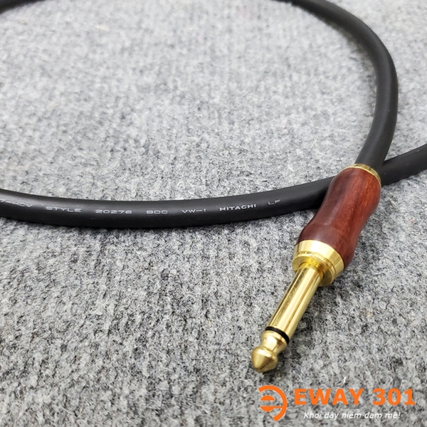 Dây Micro Không Dây Hitachi DIY - Dây 2 Đầu Jack 6 Ly Gỗ