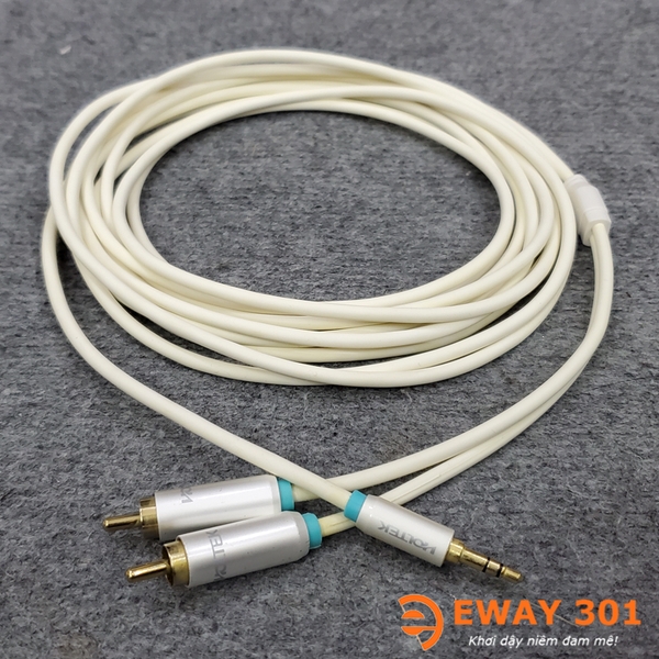 Dây 3.5mm ra 2 AV HOLTEK Chuẩn Hi-End Dài 3m