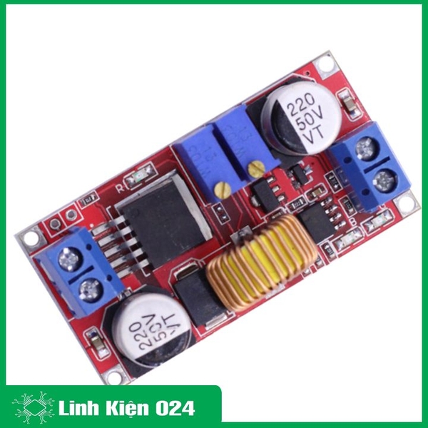 Module Hạ Áp Buck Bảo Vệ Quá Dòng Vin 4-38VDC Vout 1.25-36VDC 5A (K2E3)