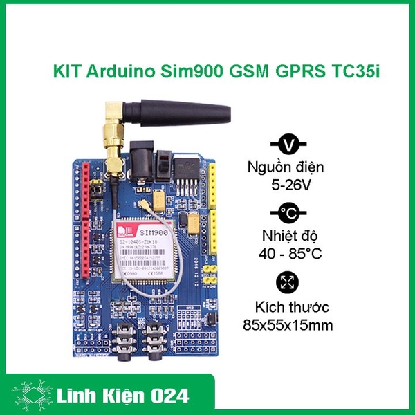 KIT Arduino Sim900 GSM GPRS TC35i