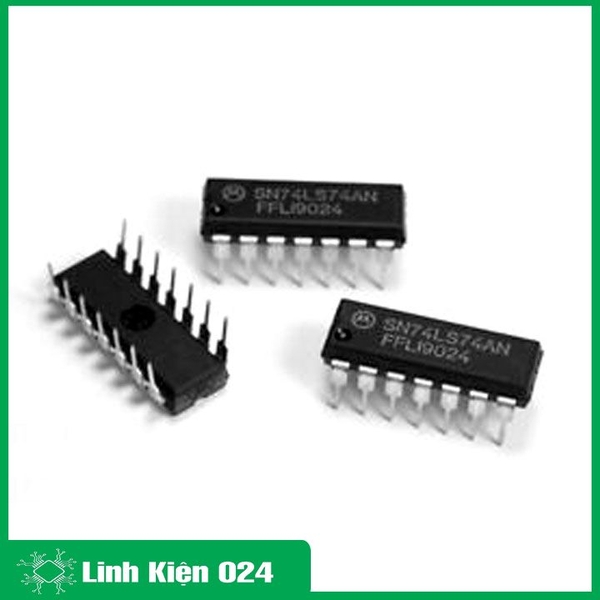 Chíp 74LS74 Dual D-Type Flip-Flop DIP14 (K9H17)