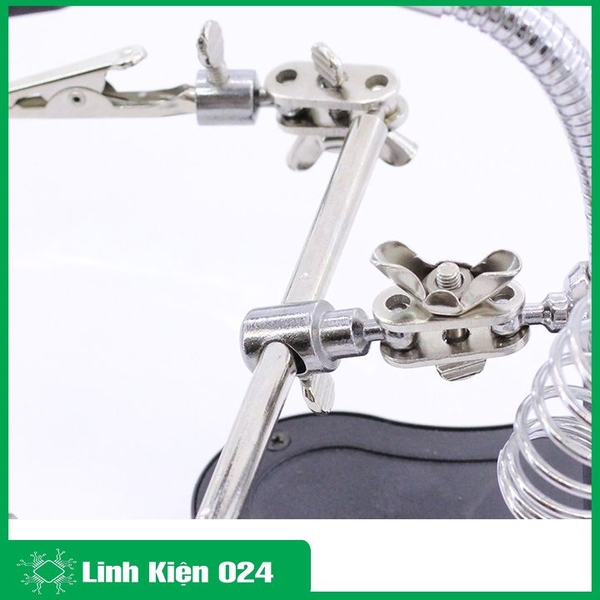 Kính Lúp Để Bàn MG16126 Có Tay Kẹp Có Đèn 4 Trong 1