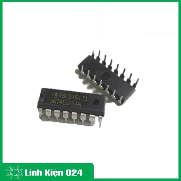 74LS76 Dual J-K Flip-Flop (with Preset and Clear) (K9H18)