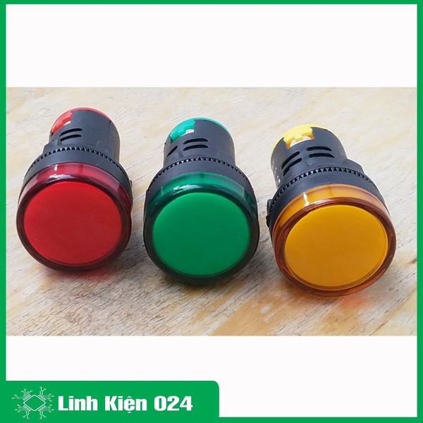 Đèn Báo Nguồn 16mm AD16-16C 24VDC