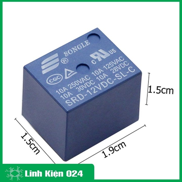 Bộ 3 Chiếc Relay Songle 12V10A  SRD- 12DVC- SL- C