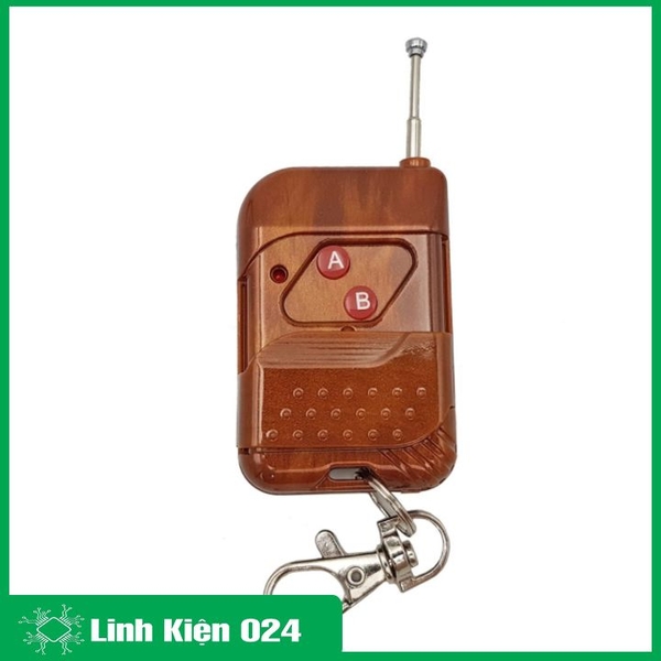 Tay Phát RF315MHZ - 2 Kênh Vỏ Gỗ