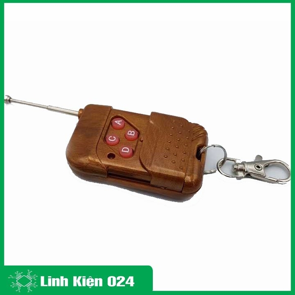 Bộ Điều Khiển Relay 4 Kênh 12V 10A Bằng RF315Mhz + Tay Phát Học Lệnh 100m (k4B6)