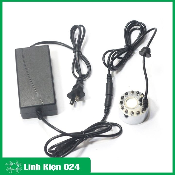 Động Cơ Phun Sương MP-20 16W 500ml/h Full 12 LED 7 màu ( Tặng Adapter 24V-2A )