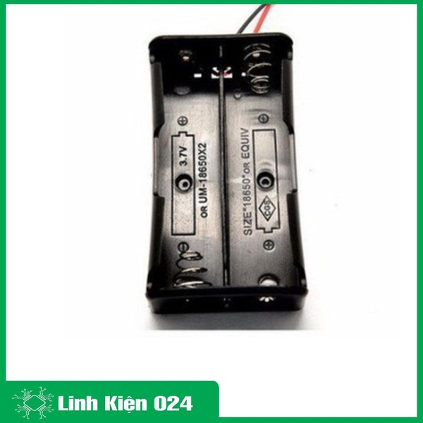 Bộ 2 Hộp Đế Đựng Pin 3,7V 18650 Nối Tiếp 2 Pin