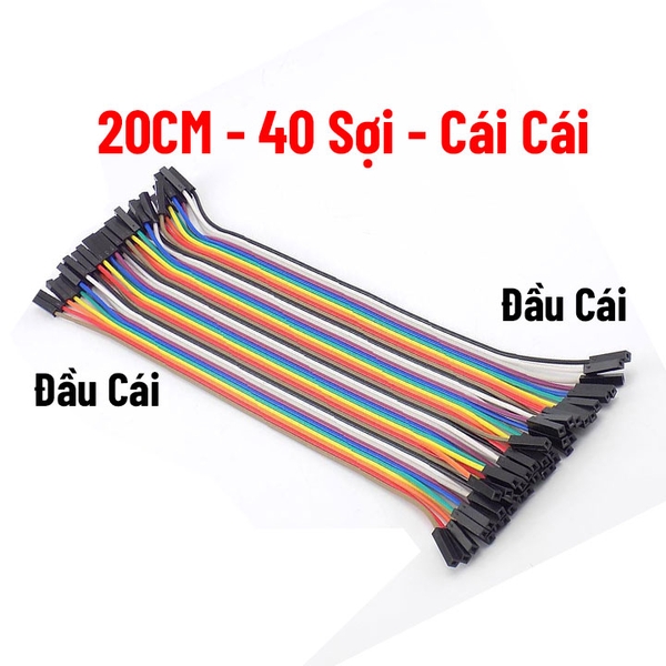 Dây Cắm Test Board 7 Màu Dài 20cm Đực-Cái/Đực-Đực-Cái-Cái