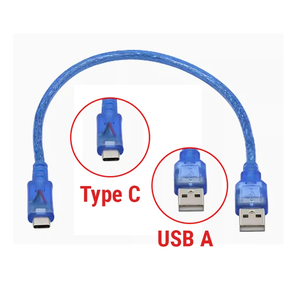 Dây Cáp Truyền Dữ Liệu USB Dài 30Cm USB A- TYPE C