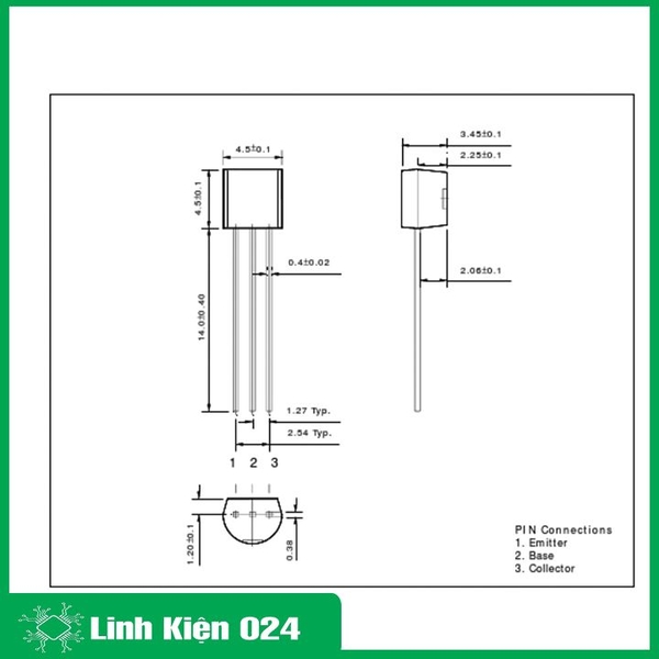 S9013 TO-92 TRANS NPN 0,5A 20V
