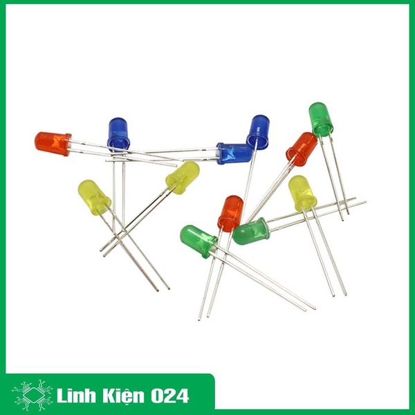 Led Phủ Màu Phi 3 Gói 1000 Bóng - Chân Dài(Ánh Sáng Màu) - Đỏ