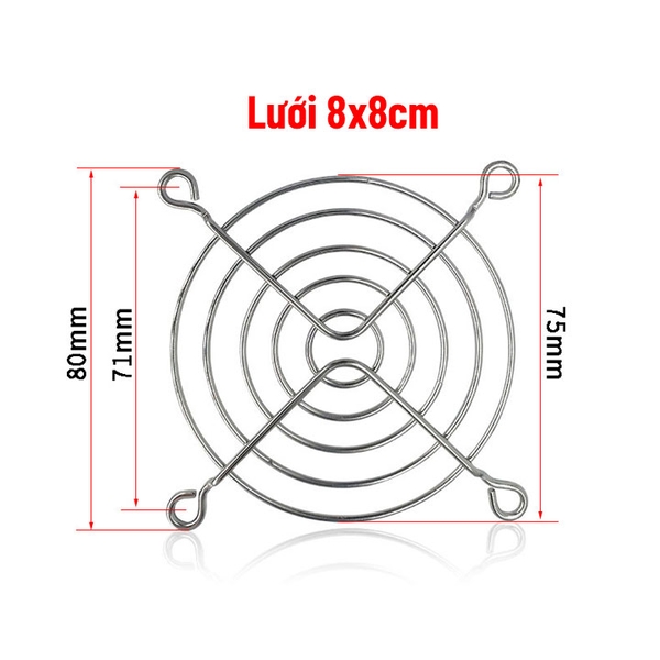 Lưới Bảo Vệ Quạt Tản Nhiệt Vuông