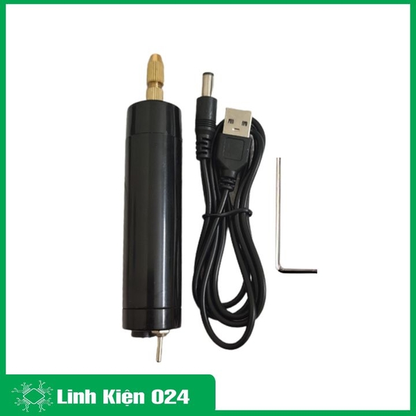 Máy Khoan Mini 5V USB 2A Khoan Thủ Công