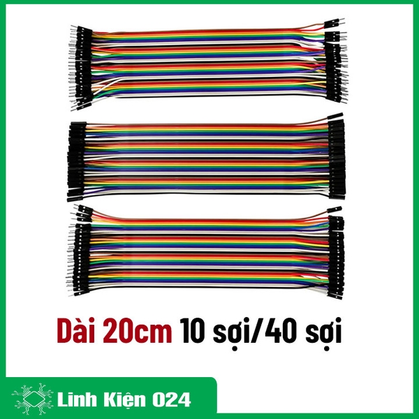 Dây Cắm Test Board 7 Màu Dài 20cm Đực-Cái/Đực-Đực-Cái-Cái