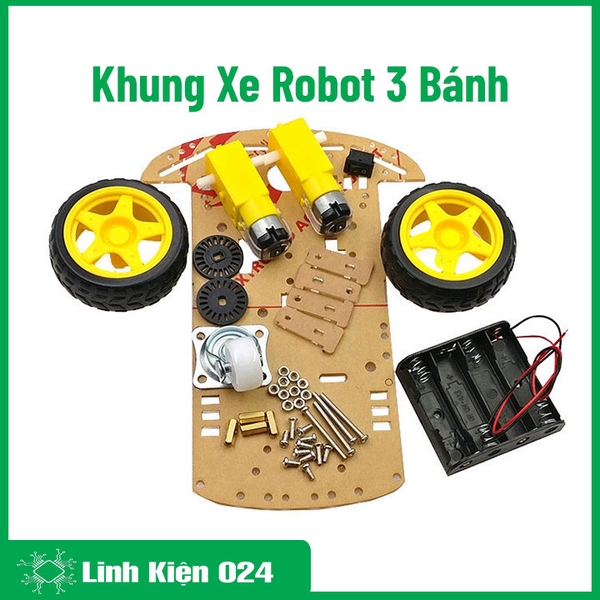 Combo Khung Xe Robot 3 Bánh