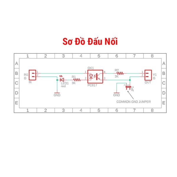 Module Cách Li Quang PC817 2 Kênh (K4C16-2)