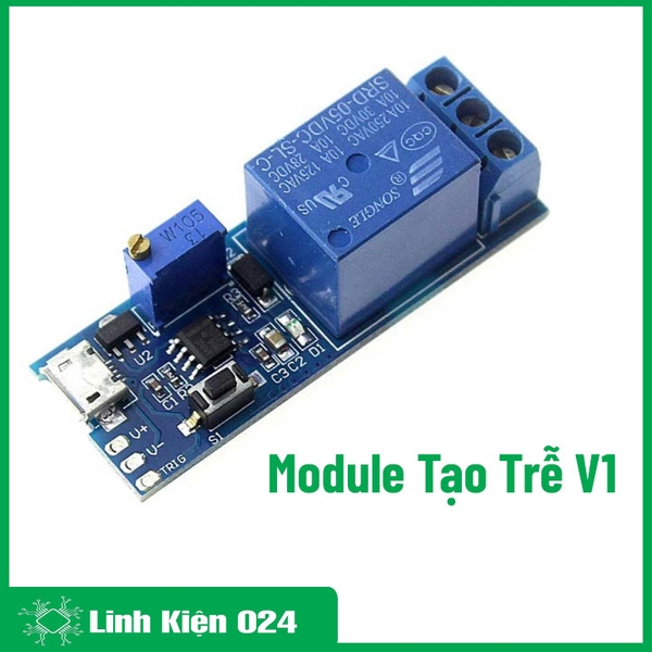 Module Tạo Trễ, Chuyển Mạch Điều Khiển Relay Input 5V-30V V1 (K4D1)