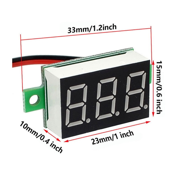 Vôn Kế Điện Tử 0.36 Inch 4.5V-30VDC (K2G6-1)
