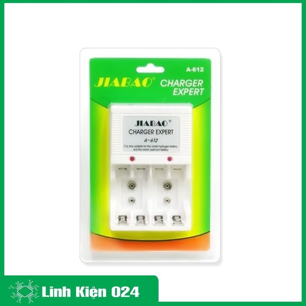 Bộ Sạc Pin Đa Năng A-612 Kèm 4 Pin Sạc 1.5 AA