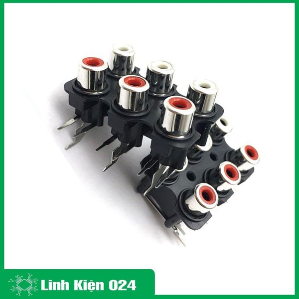 Trạm RCA 6 Cổng AV Chân Cong