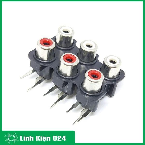 Trạm RCA 6 Cổng AV Chân Cong