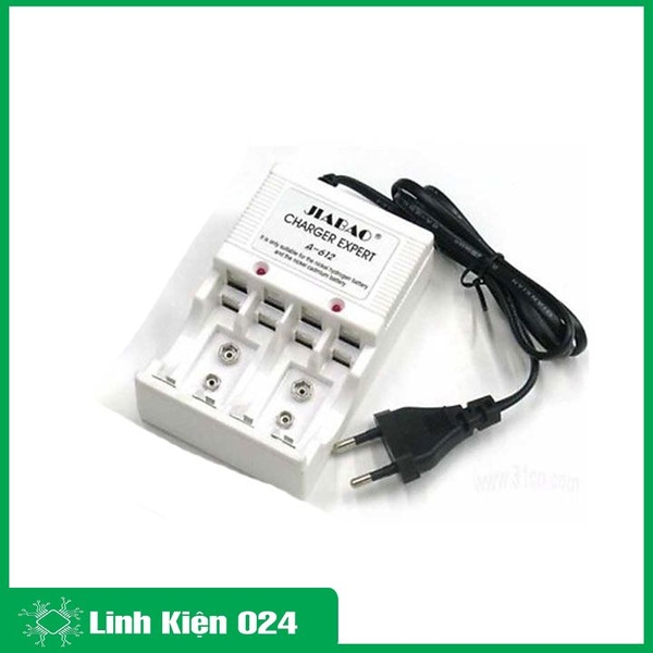 Bộ Sạc Pin Đa Năng A-612 Kèm 4 Pin Sạc 1.5 AA