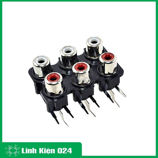 Trạm RCA 6 Cổng AV Chân Cong