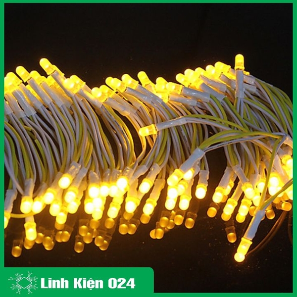 Cuộn 100 Bóng Led Liền Dây Ø5mm Đủ Màu