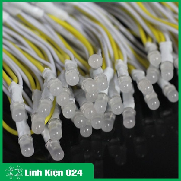 Cuộn 100 Bóng Led Liền Dây Ø5mm Đủ Màu
