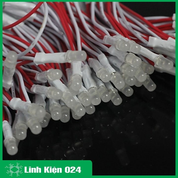 Cuộn 100 Bóng Led Liền Dây Ø5mm Đủ Màu