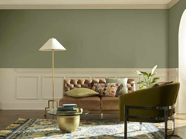 Sử dụng màu xanh xám trong thiết kế nội thất