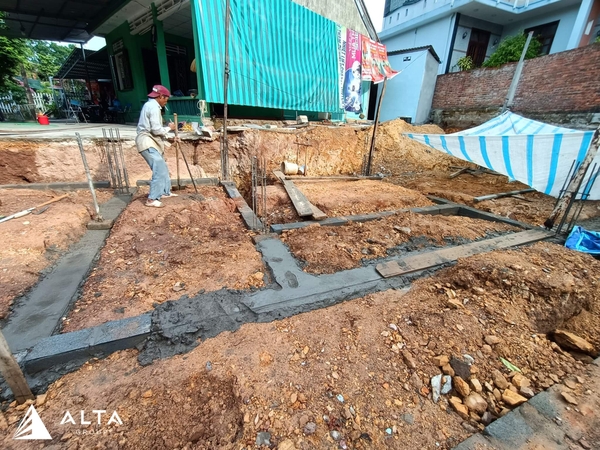 Cập nhật công tác làm móng tại HP House