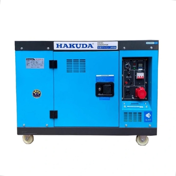 Máy Phát Điện Chạy Dầu 8Kw Hakuda HKD8800X 3 Pha