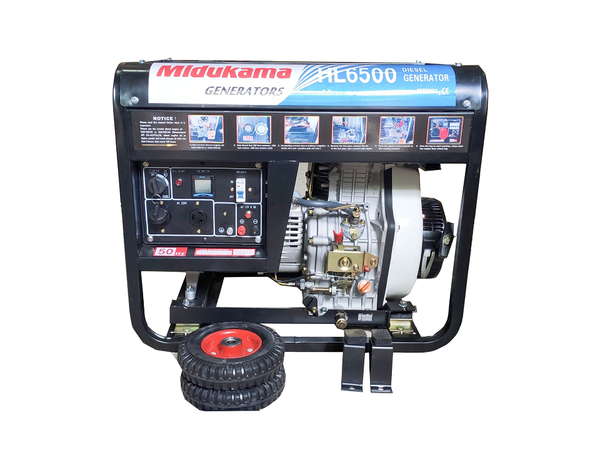 Máy Phát Điện Chạy Dầu 5Kw Midukama HL6500E
