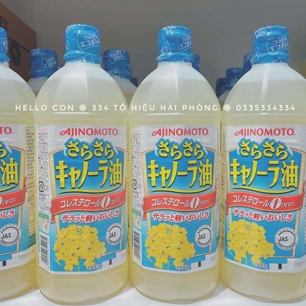 Dầu hoa cải Ajinomoto Nhật 1L